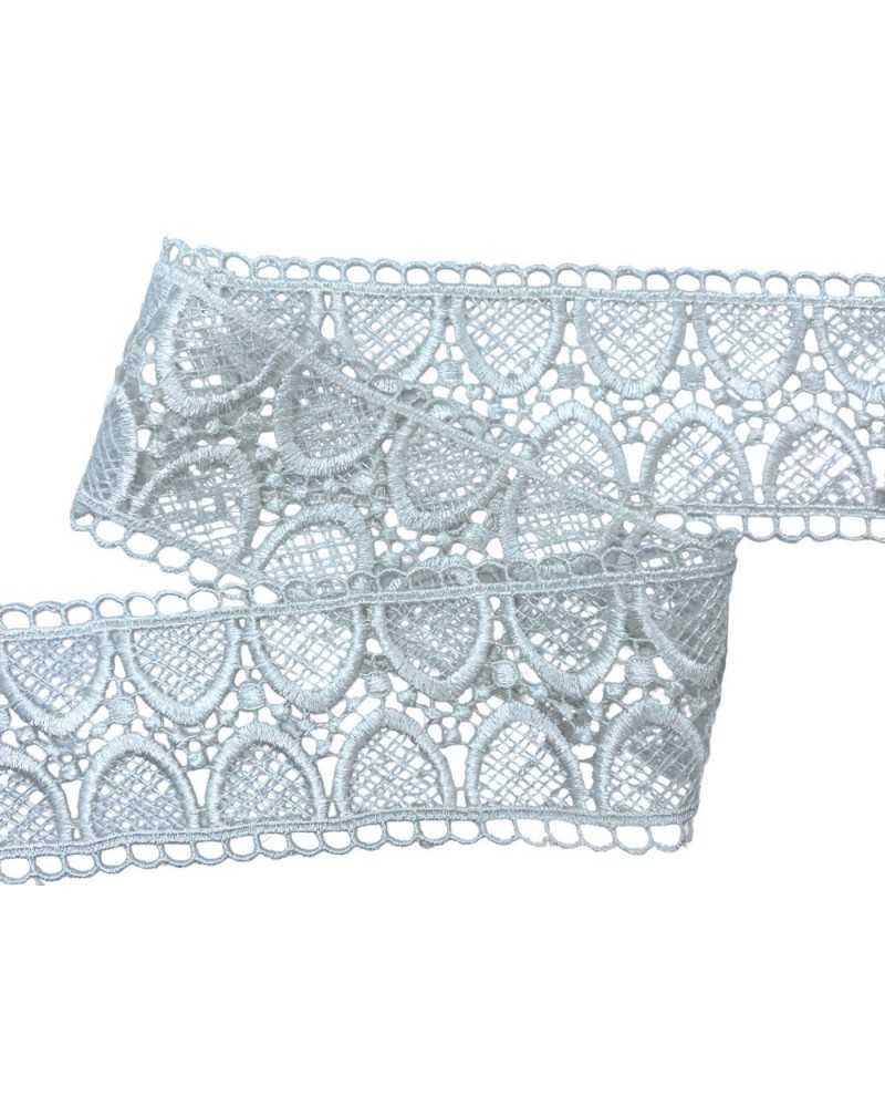 Passamaneria Pizzo Macramè Merletto Tramezzo Bordo Forma Archi Alto 6 Cm