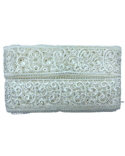 Passamaneria Pizzo Macramè Merletto Tramezzo Bordo Alto 6 Cm