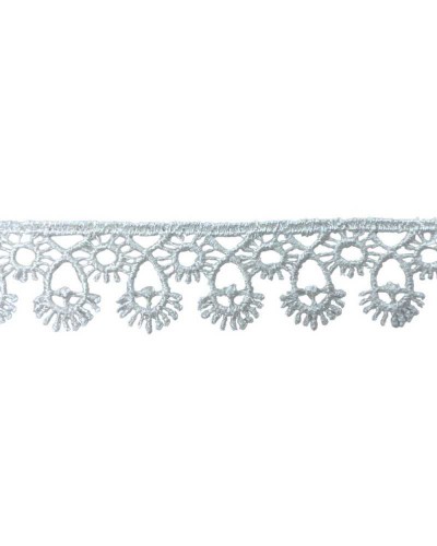 19,30 Mt Passamaneria Pizzo Macramè Merletto Fiore Puntina Alto 2 Cm