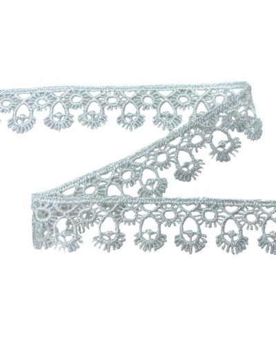 19,30 Mt Passamaneria Pizzo Macramè Merletto Fiore Puntina Alto 2 Cm