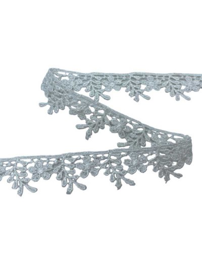 19,30 Mt Passamaneria Pizzo Macramè Merletto Fiore Rami Foglie Puntina Alto 2 Cm