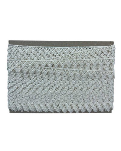 18,80 Mt Passamaneria Pizzo Macramè Merletto Triangolo Puntina Alto 2 Cm