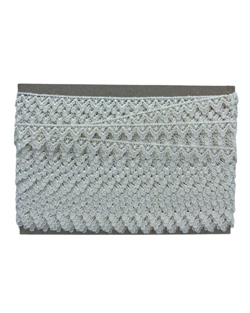 18,80 Mt Passamaneria Pizzo Macramè Merletto Triangolo Puntina Alto 2 Cm