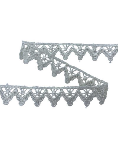 18,80 Mt Passamaneria Pizzo Macramè Merletto Triangolo Puntina Alto 2 Cm