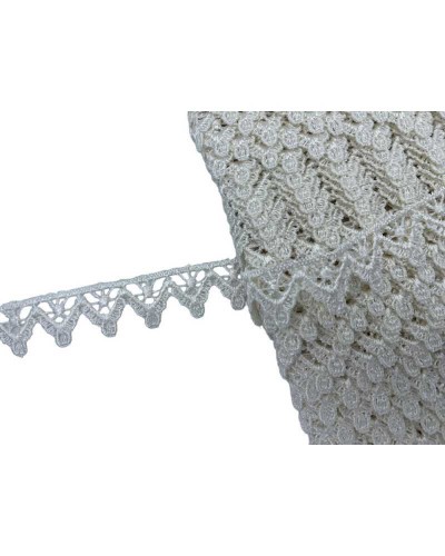 18,80 Mt Passamaneria Pizzo Macramè Merletto Triangolo Puntina Alto 2 Cm