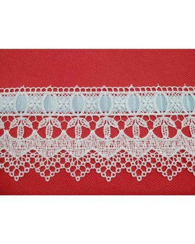 Passamaneria Macramè Pizzo Punta Passanastro Nastro Raso Fiore Alto 8 Cm
