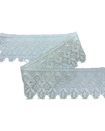 Mt 19,50 Passamaneria 4G4355 Pizzo Merletto Macramè Alto 8 Cm