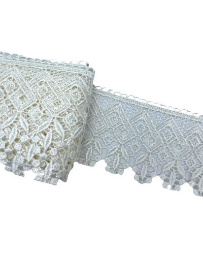 Mt 19,50 Passamaneria 4G4355 Pizzo Merletto Macramè Alto 8 Cm