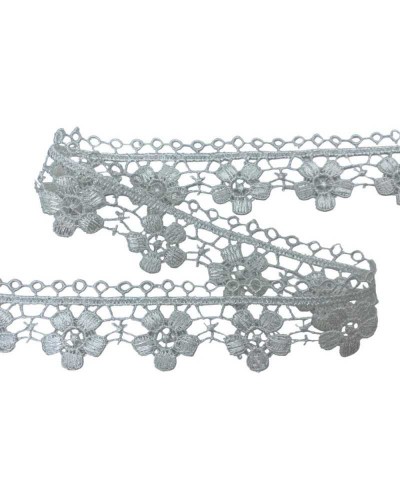 Passamaneria Pizzo Merletto Macramè Fiore Ritagliabile Alto 2 Cm