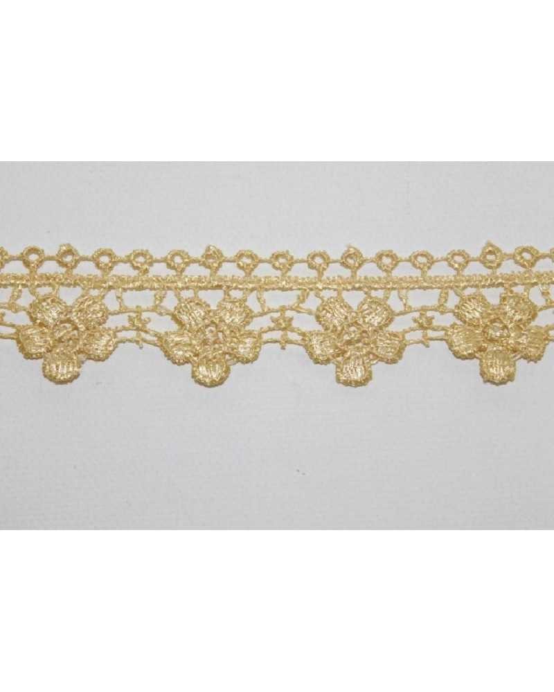 19 Mt Pizzo Merletto Macramè Fiore Ritagliabile Alto 2 Cm