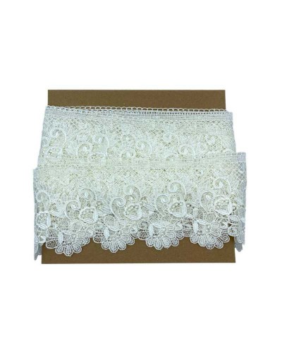 Passamaneria Pizzo Merletto Macramè Fiore Smerlato Alto 11 Cm