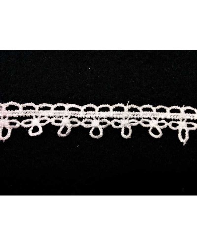 Passamaneria Pizzo Macramè Puntina Bianco Alto 15 mm