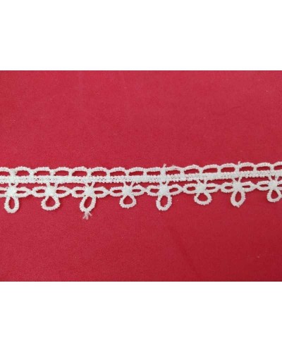 Passamaneria Pizzo Macramè Puntina Bianco Alto 15 mm