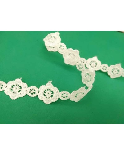 Pizzo Macramè Fiore Ritagliabile Alto 16 mm