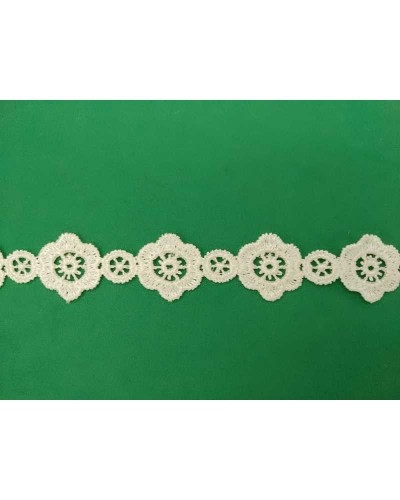 Pizzo Macramè Fiore Ritagliabile Alto 16 mm