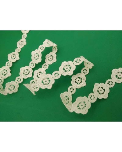 Pizzo Macramè Fiore Ritagliabile Alto 16 mm