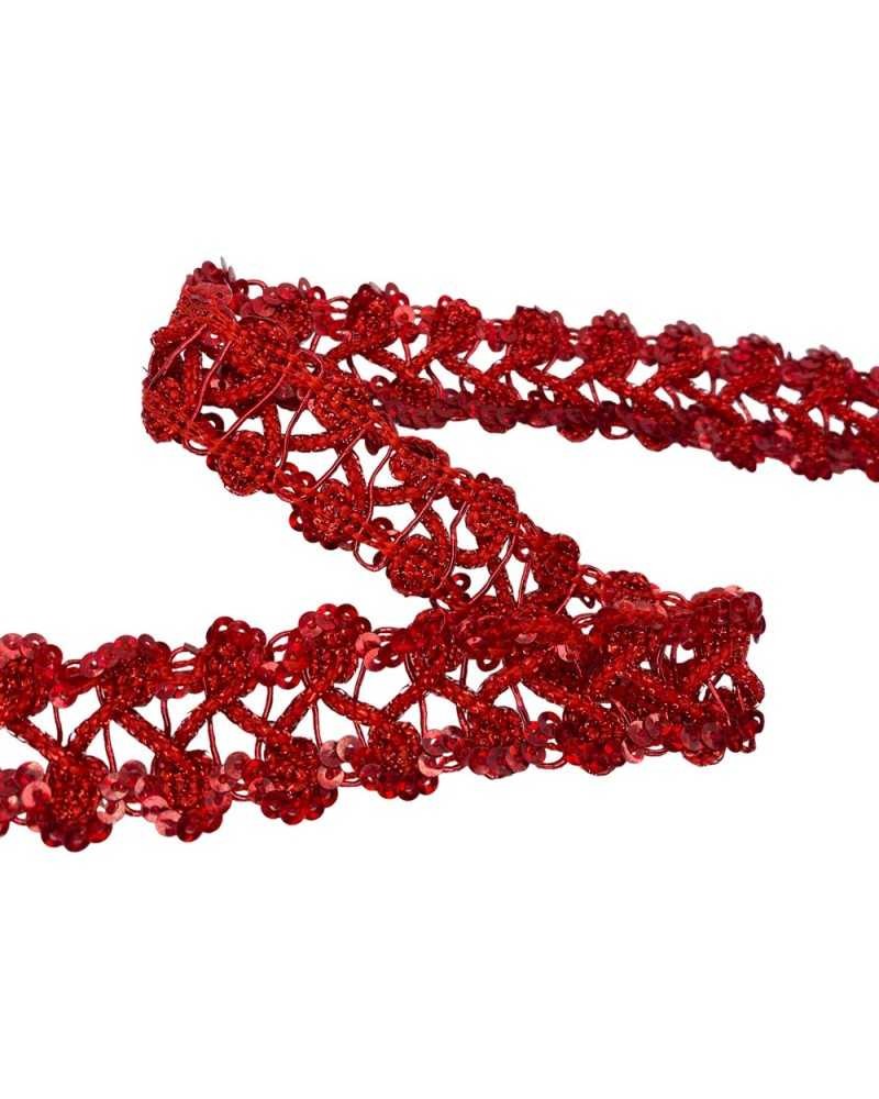 Passamaneria FS Paillettes Pizzo Tramezzo Bordo Alto 2,5 Cm