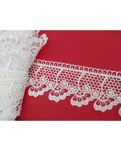 Passamaneria Pizzo Macramè Merletto Punta Fiore Capovolto Alto 5 Cm