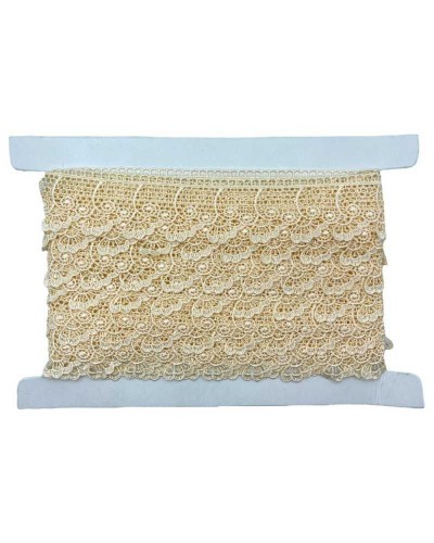 Passamaneria Pizzo Macramè Merletto Punta Fiore Capovolto Alto 5 Cm