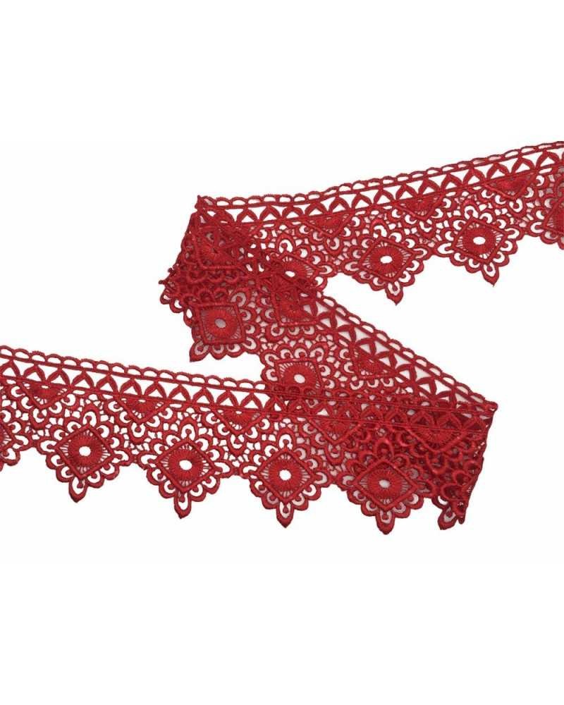 Passamaneria Pizzo Macramè Merletto Rombo Punta Smerlato Alto 7 Cm
