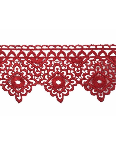 19,30 Mt Passamaneria Pizzo Macramè Merletto Rombo Punta Smerlato Alto 7 Cm