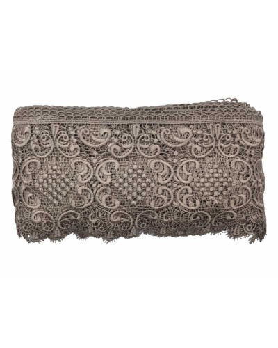 19,30 Mt Passamaneria Pizzo Macramè Merletto Medaglione Punta Smerlato Alto 14 Cm