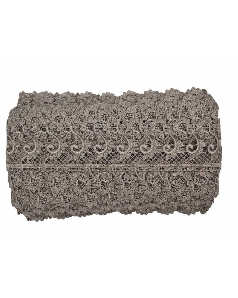 19,30 Mt Passamaneria Pizzo Macramè Merletto Fiore Punta Smerlato Alto 6 Cm