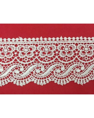 Passamaneria Merletto Pizzo Macramè Smerlo Punta Fiore Onda Alto 6 Cm