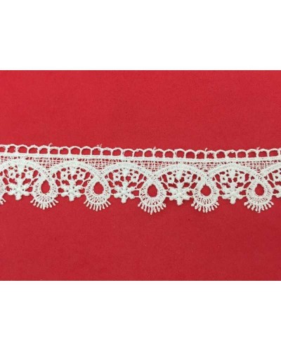 Passamaneria Merletto Pizzo Macramè Punta Archetto Sfrangiato Alto 3 Cm