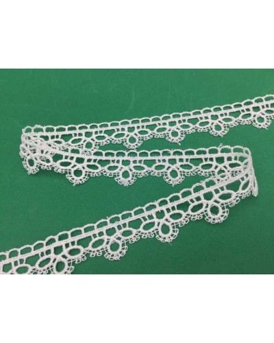 Passamaneria Merletto Pizzo Macramè Punta Trifoglio Alto 25 Mm