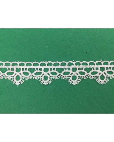 Passamaneria Merletto Pizzo Macramè Punta Trifoglio Alto 25 Mm