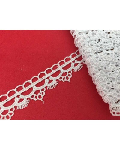 Passamaneria Merletto Pizzo Macramè Punta Archetto Sfrangiato Alto 2 Cm