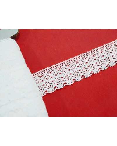 Scalloped Cotton Bobbin Lace 3 Cm High
