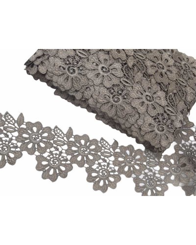 Passamaneria Pizzo Macramè Merletto Fiore Ritagliabile Intagliato Alto 9 Cm