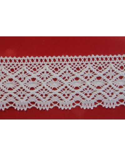 Scalloped Cotton Bobbin Lace 3 Cm High
