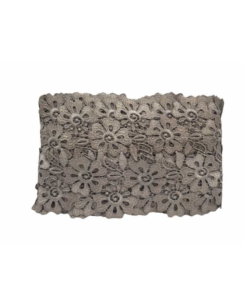 19,30 Mt Passamaneria Pizzo Macramè Merletto Fiore Ritagliabile Alto 9 Cm