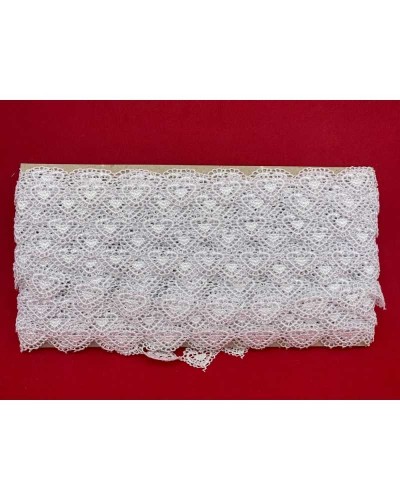 Passamaneria Pizzo Macramè Puntina Merletto Cuore Alto 2 Cm