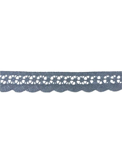 Passamaneria Pizzo Merletto Lurex Filo Metallic Tombolo Smerlato Archi Alto 2 Cm