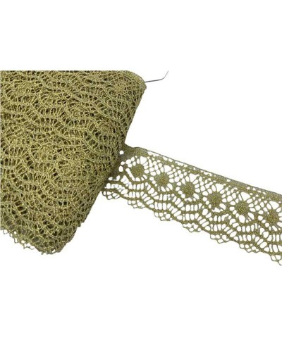 Passamaneria Pizzo Merletto Lurex Filo Metallic Tombolo Smerlato Archi Alto 4 Cm