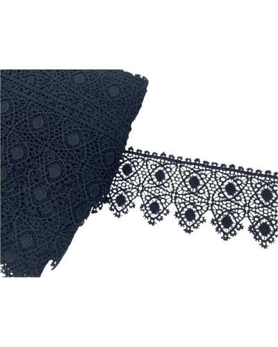 Passamaneria Pizzo Macramè Merletto Ricamo Punta Fiore Rombo Smerlato Alto 55 Mm