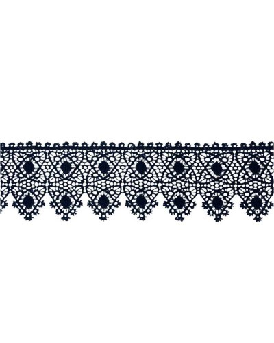 Passamaneria Pizzo Macramè Merletto Ricamo Punta Fiore Rombo Smerlato Alto 55 Mm