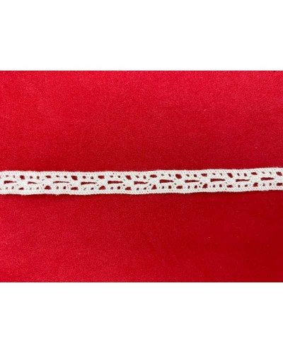 25 Mt Passamaneria Merletto Bordino Tramezzo Piccolo Cotone Tipo Uncinetto Alto 1 Cm