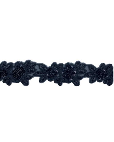 50 Cm Passamaneria Applicazione Bordo Pizzo Ricamo Perlina Alto 5 Cm