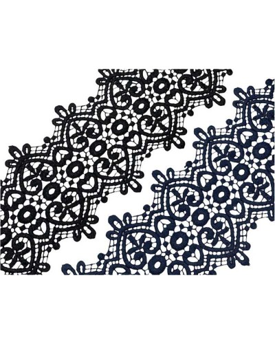 50 Cm Passamaneria Pizzo Tramezzo Smerlato Macramè Lurex Merletto Ricamo Ghirigoro Alto 11 Cm