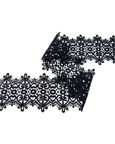 50 Cm Passamaneria Pizzo Tramezzo Smerlato Macramè Lurex Merletto Ricamo Ghirigoro Alto 11 Cm
