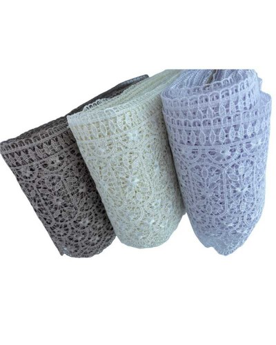 Passamaneria Pizzo Merletto Macramè Smerlato Fiorellino Alto 13,5 Cm
