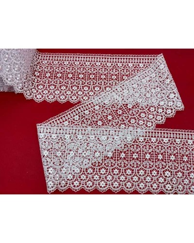 Passamaneria Pizzo Merletto Macramè Smerlato Fiorellino Alto 13,5 Cm