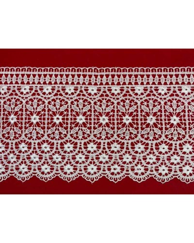 Passamaneria Pizzo Merletto Macramè Smerlato Fiorellino Alto 13,5 Cm