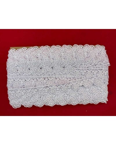 Passamaneria Smerlo Fiore Pizzo Merletto Macramè Alto 3 Cm