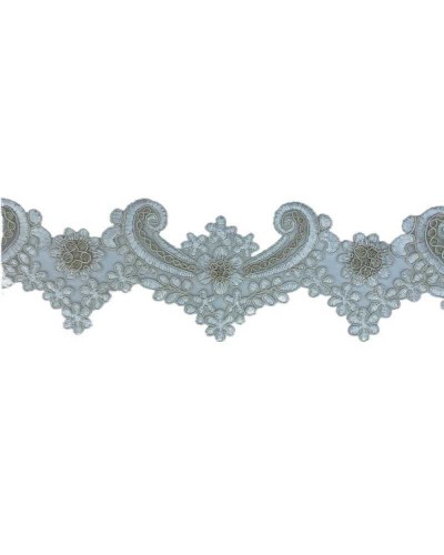 50 Cm Passamaneria Macramè Pizzo Bordo Smerlato Ritagliabile Bianco Latte Oro Lurex Alto 8 Cm